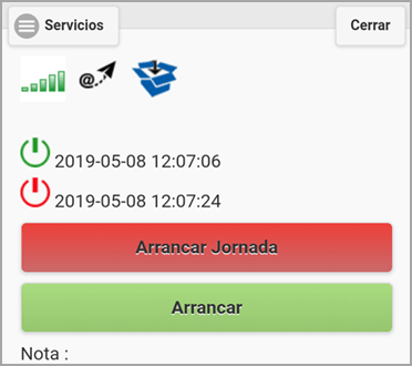 sistema de fichaje, control presencial