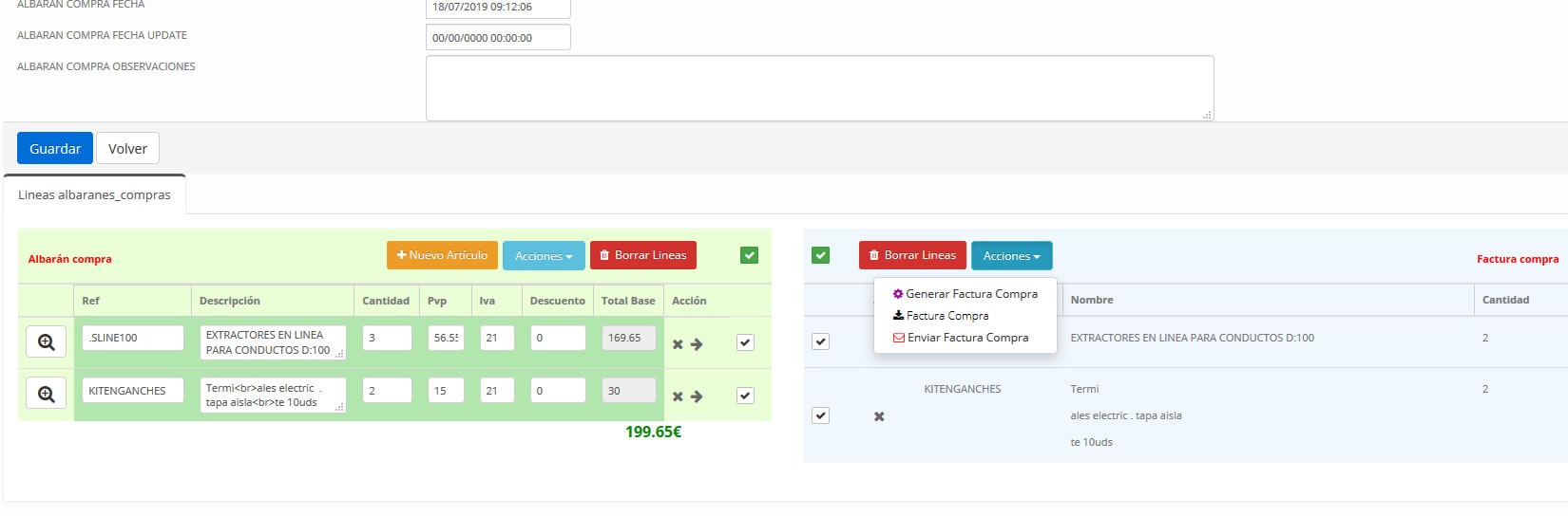 módulo facturación, programa servicio técnico